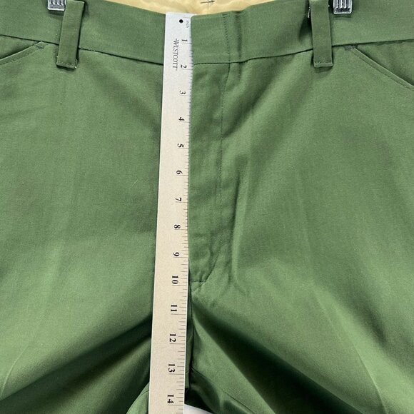 Towncraft Vintage Dress Pants Men 40x29 JCPenney Workwear Slacks Straight Green - Picture 13 of 16